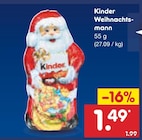 Weihnachtsmann von Kinder für 1,49 € bei Netto Marken-Discount im Angebot Weihnachtsmann von Kinder im aktuellen Netto Marken-Discount Prospekt