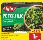 Petersilie fein gehackt Angebote von iglo bei Netto Marken-Discount Oberhausen für 1,00 €