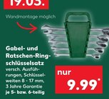 Gabel- und Ratschen-Ringschlüsselsatz  im aktuellen Kaufland Prospekt für 9,99 €