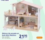 Maison de poupée en bois - Mini Matters en promo chez Action Dreux à 21,95 €