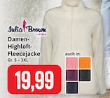 Damen-Highloft-Fleecejacke Angebote von Julia Brown by Stolz bei Kaufhaus Stolz Neumünster für 19,99 €
