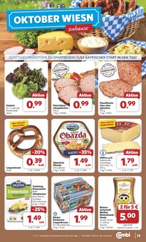 Wurst im combi Prospekt "Markt - Angebote" mit 33 Seiten (Oldenburg)