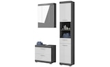 Badmöbel-Set SCHLOONSEE 3 teilig bestehend aus: Hochschrank Waschbeckenunterschrank Spiegelschrank Hochschrank Waschbeckenunterschrank Spiegelschrank Schloonsee im Höffner Prospekt Badmöbel-Set SCHLOONSEE 3 teilig bestehend aus: Hochschrank Waschbeckenunterschrank Spiegelschrank Hochschrank Waschbeckenunterschrank Spiegelschrank Schloonsee von im aktuellen Höffner Prospekt für 355,00 €