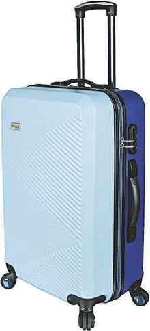 Valise bleu/bleu foncé - Géant Casino à Nanterre Valise bleu/bleu foncé en promo chez Géant Casino Nanterre à 17,94 €