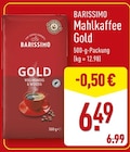 Mahlkaffee Gold von Barissimo für 6,49 € bei ALDI Nord im Angebot Mahlkaffee Gold von Barissimo im aktuellen ALDI Nord Prospekt
