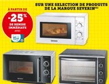 À partir de -25% de remise immédiate avec ma Carte U sur une sélection de produits de la marque Severin - SERERIN dans le catalogue Hyper U