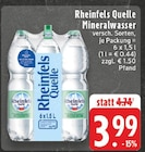 Mineralwasser im Angebot bei E center in Mülheim Mineralwasser Angebote von Rheinfels Quelle bei E center Mülheim für 3,99 €
