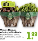 echt & gut Bio Bunte Salate im Angebot bei E center in Karlsruhe echt & gut Bio Bunte Salate Angebote von Unsere Heimat bei E center Karlsruhe für 1,99 €