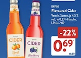 Flavoured Cider Spritz von Ravini für 0,69 € bei ALDI SÜD im Angebot Flavoured Cider Spritz von Ravini im aktuellen ALDI SÜD Prospekt