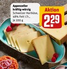 Aktuelle Käse Angebote bei REWE in Duisburg Aktuelles Appenzeller kräftig-würzig Angebot bei REWE in Duisburg ab 2,29 €