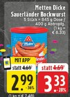 Dicke Sauerländer Bockwurst bei E center im Neuss Prospekt für 2,99 €