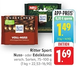 Nussklasse Voll-Nuss im Angebot bei EDEKA in Tübingen Nussklasse Voll-Nuss Angebote von Ritter Sport bei EDEKA Tübingen für 1,49 €