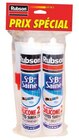 Lot de 2 mastics Rubson sanitaire salle de bains saine blanc cartouche 280 ml - Rubson dans le catalogue Castorama