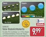 Solar-Bodenlichterkette Spots Angebote von Casalux bei ALDI Nord Goslar für 9,99 €