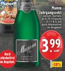 Jahrgangssekt Extra Dry Angebote von Mumm bei E center Mönchengladbach für 3,99 €