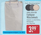 Faltbarer Wäschekorb von HOME CREATION im aktuellen ALDI Nord Prospekt