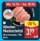 Hähnchen-Minutenschnitzel bei ALDI Nord im Ostseebad Heringsdorf Prospekt für 3,99 €