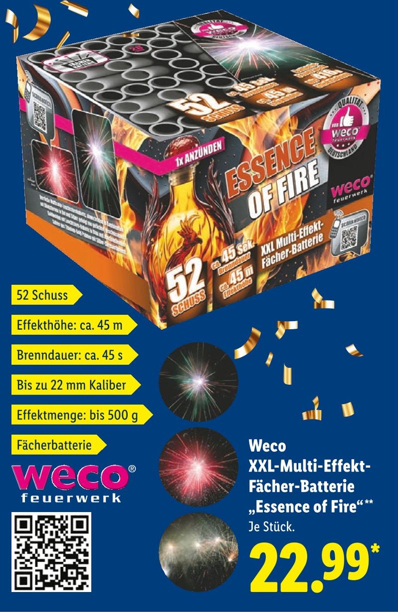 XXL-Multi-Effekt-Fächer-Batterie Essence of Fire