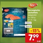 Norwegische Lachsfilets von Sea Gold im aktuellen Netto Marken-Discount Prospekt für 7,99 €