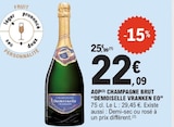 AOP champagne brut - DEMOISELLE VRANKEN en promo chez E.Leclerc Vélizy-Villacoublay à 22,09 €