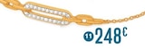 Promo bracelet diamants 0,08 ct, 18 cm, or jaune et à 248,00 € dans le catalogue E.Leclerc à Toulon