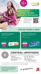 mea - meine apotheke Prospekt für Berlin: "Unsere Oktober-Angebote", 4 Seiten, 01.10.2025 - 31.10.2025