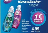 Waschpulver im V-Markt Prospekt MAGIC WASH Waschmittel für Kurzwäsche von Coral im aktuellen V-Markt Prospekt für 4,99 €