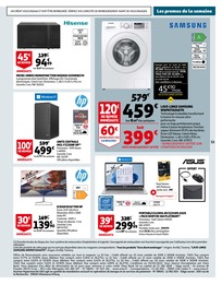 Prix et réduction Samsung dans le prospectus Auchan Hypermarché en cours Offre Samsung dans le catalogue Auchan Hypermarché du moment à la page 53