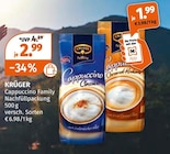 Cappuccino Family Nachfüllpackung Angebote von KRÜGER bei Müller Rastatt für 2,99 €