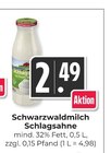 Hieber - Schlagsahne Angebot im Prospekt Schlagsahne bei Hieber im Prospekt "" für 2,49 €