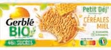 Biscuits Petit'Dej Bio Céréales Miel - GERBLE BIO en promo chez U Express Biscuits Petit'Dej Bio Céréales Miel - GERBLE BIO dans le catalogue U Express