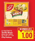 Tortilla Wraps Weizen von Gut&Günstig für 1,00 € bei E center im Angebot Tortilla Wraps Weizen von Gut&Günstig im aktuellen E center Prospekt