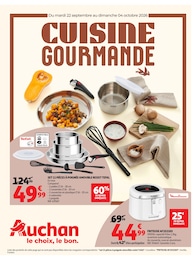 Prospectus Supermarchés Auchan Hypermarché en cours, CUISINE GOURMANDE, 32 pages, 22/09/2026 - 04/10/2026 Catalogue Supermarchés Auchan Hypermarché en cours à Lencloître et alentours, CUISINE GOURMANDE, 32 pages, 22/09/2026 - 04/10/2026