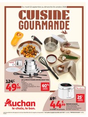 Prospectus Supermarchés Auchan Hypermarché en cours à Targé et alentours, "CUISINE GOURMANDE", 32 pages, 22/09/2026 - 04/10/2026 Catalogue Supermarchés Auchan Hypermarché en cours à Targé et alentours, "CUISINE GOURMANDE", 32 pages, 22/09/2026 - 04/10/2026
