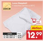 Luxus Steppbett von Dekor im aktuellen Netto Marken-Discount Prospekt für 12,99 €
