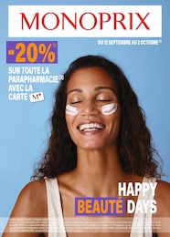 Catalogue Monoprix "HAPPY BEAUTÉ DAYS" à Valenton et alentours,  pages, 12/09/2023 - 02/10/2023