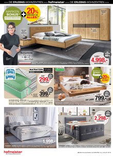 Bett im aktuellen hofmeister Prospekt (Reutlingen) Bett im hofmeister Prospekt "WENN DIE WELT KOPF STEHT - MACH' DEIN ZUHAUSE ZU DEINER URLAUBSINSEL" mit 12 Seiten (Reutlingen)