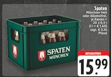 Spaten Münchner Hell oder Alkoholfrei im Angebot bei EDEKA in Essen Spaten Münchner Hell oder Alkoholfrei Angebote von Spaten bei EDEKA Essen für 15,99 €