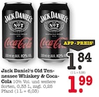 Old Tennessee Whiskey & Coca-Cola im Angebot bei E center in Dreieich Old Tennessee Whiskey & Coca-Cola Angebote von Jack Daniel's bei E center Dreieich für 1,84 €