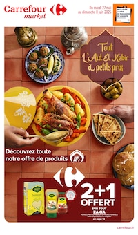 Prospectus Carrefour Market de la semaine "Tout L'Aïd El Kebir à petits prix" avec 1 pages, valide du 27/05/2025 au 08/06/2025 pour Issoire et alentours