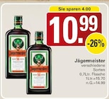 Jägermeister im Angebot bei WEZ in Minden Jägermeister Angebote bei WEZ Minden für 10,99 €