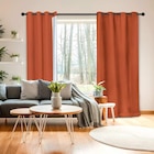 Rideau SUN isolant thermique terracotta 140x250 cm en promo chez Décor Discount Échirolles à 18,99 €