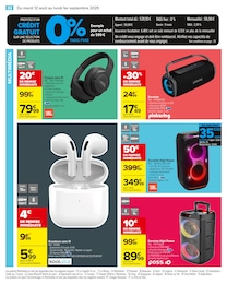 Prix et réduction Écouteurs dans le prospectus Carrefour en cours Offre Écouteurs dans le catalogue Carrefour du moment à la page 34