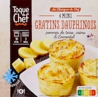 4 mini gratin dauphinois - Toque du Chef - Lidl à Castres 4 mini gratin dauphinois - Toque du Chef en promo chez Lidl Castres à 2,39 €