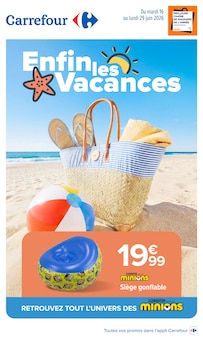 Promotion Piscine Enfant dans le prospectus Carrefour, valable du 16/06/2026 au 29/06/2026 Promo Piscine Enfant dans le catalogue Carrefour du moment à la page 1