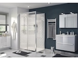 Promo Porte de douche coulissante 2 volets "Beloya" l.120 cm en verre transparent à 229,00 € dans le catalogue Brico Dépôt à Lempdes