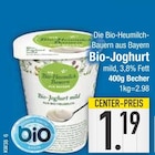 Bio-Joghurt mild von Bio-Heumilch-Bauern im aktuellen EDEKA Prospekt für 1,19 €