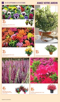 Promotion Pensées dans le prospectus Intermarché Super, valable du 29/09/2026 au 18/10/2026 Promo Pensées dans le catalogue Intermarché Super du moment à la page 2