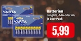 Longlife AAA Angebote von VARTA bei Kaufhaus Stolz Rostock für 5,99 €