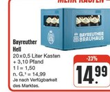 nah und gut - Bayreuther Hell Angebot im Prospekt Bayreuther Hell bei nah und gut im Prospekt "" für 14,99 €